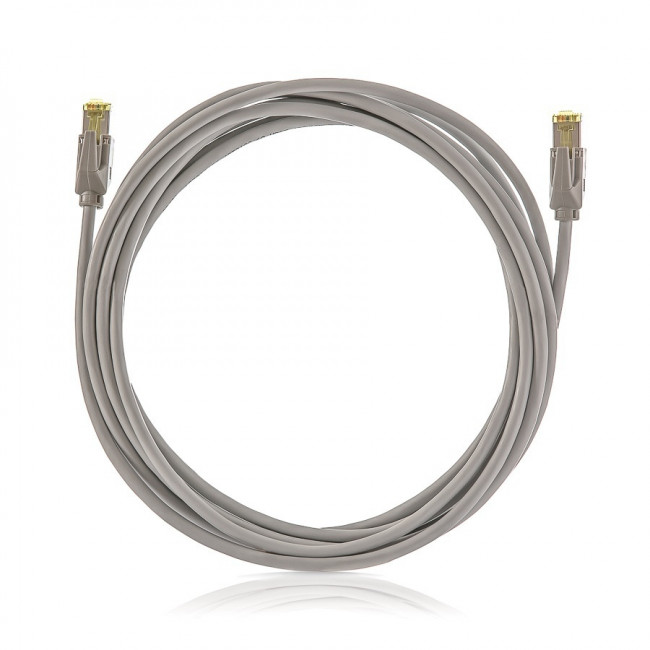 Patch Cord Χαλκού 1m Cat.6A FTP Γκρί KEL-C6A-P-010 KELINE