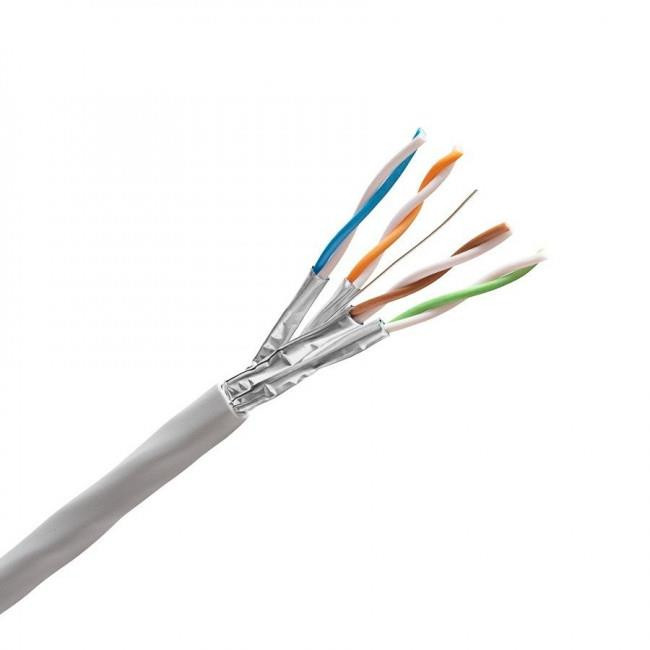 Patch Cord Χαλκού 20m Cat.6A FTP Γκρί KEL-C6A-P-200 KELINE