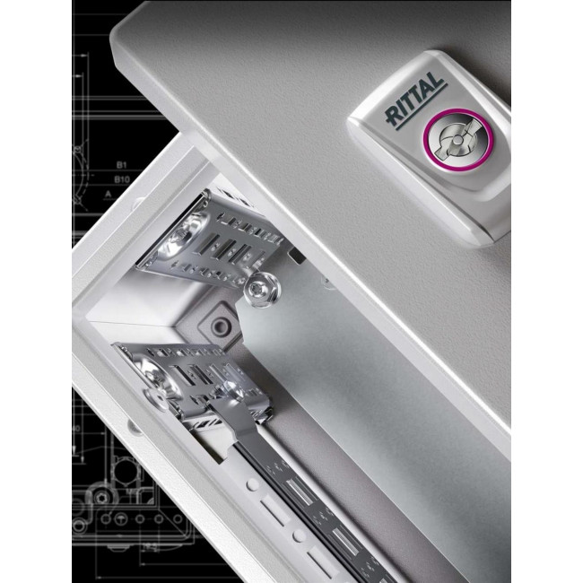 Ερμάριο Μεταλλικό 1200x800x400mm Αδιάφανη Πόρτα IP66 AX Basic RITTAL