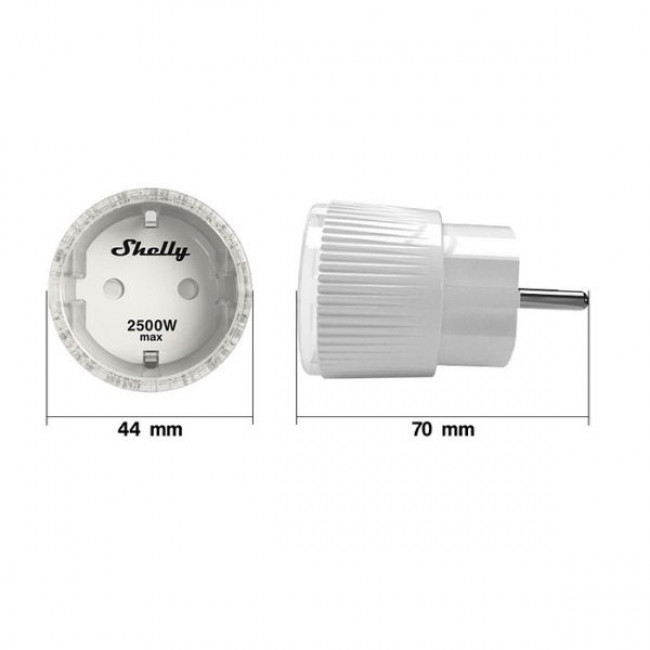 Αντάπτορας Ρεύματος Wi-Fi Plug S SHELLY