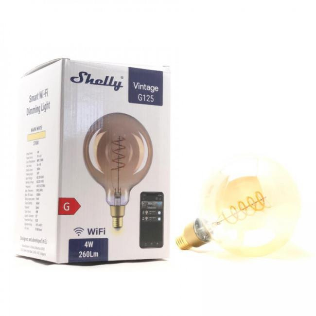 Λάμπα LED Γλόμπος 4W E27 2700k WIFI Shelly Vintage ALLTERCO