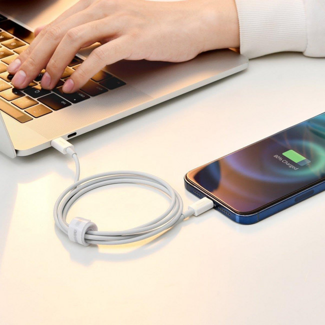 Καλώδιο Φόρτισης USB TypeC Σε Lighting 1m Λευκό CATLYS-A02 BASEUS