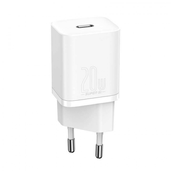 Φορτιστής Τοίχου USB TypeC 20W Λευκό CCSUP-B02 BASEUS
