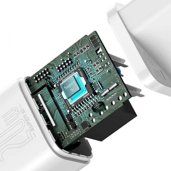 Φορτιστής Τοίχου USB TypeC 20W Λευκό CCSUP-B02 BASEUS