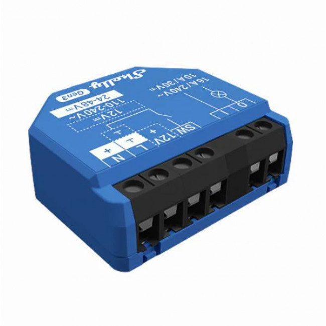 Διακόπτης Wi-Fi 1 Εξόδου 1Gen3 SHELLY