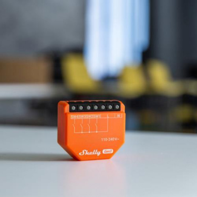 Διακόπτης Wi-Fi Και Bluetooth 4 Σεναρίων Plus i4 Gen3 SHELLY