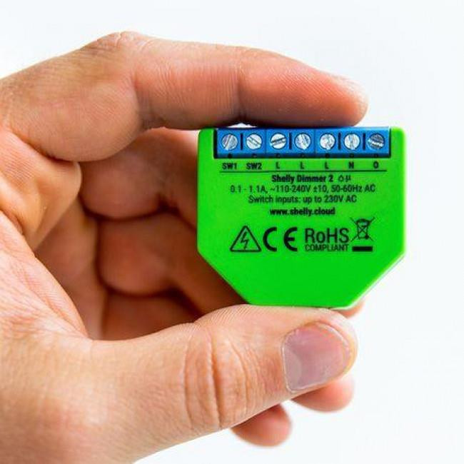 Διακόπτης Dimmer Wi-Fi 1 Εξόδου Dimmer2 SHELLY