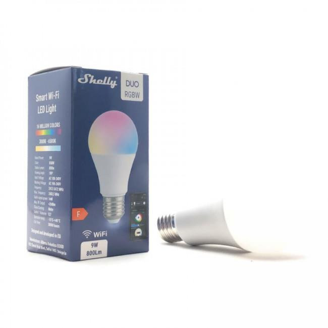 Λάμπα LED 9W E27 RGB+Tunable White WIFI Shelly Duo ALLTERCO