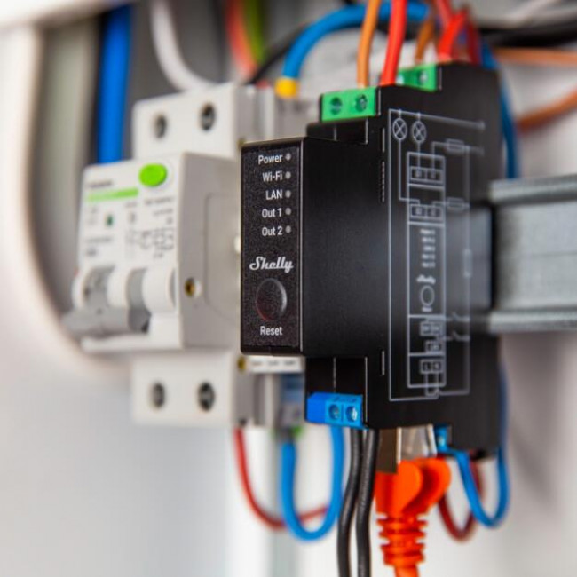 Ασύρματη Μονάδα Ράγας 2 Εξόδων Pro 2PM SHELLY