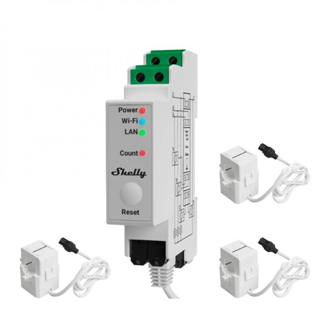 Μετρητής Ενέργειας Wi-Fi Τριφασικός Pro 3EM SHELLY