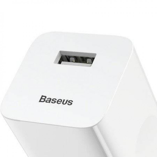 Φορτιστής Τοίχου USB TypeA 24W Λευκό CCALL-BX02 BASEUS