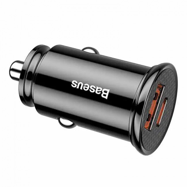 Φορτιστής Αυτοκινήτου USB TypeA+C Γκρι CCALL-YS01 BASEUS