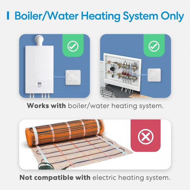 Θερμοστάτης Ψηφιακός Smart WiFi MTS200BHK MEROSS