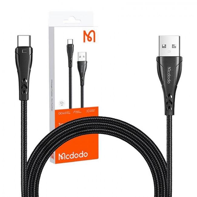 Καλώδιο Φόρτισης USB TypeA Σε TypeC 1m Μαύρο CA-7461 McDODO
