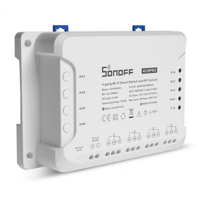 Διακόπτης Wi-Fi Και RF 4 Εξόδων 4CHPROR3 SONOFF