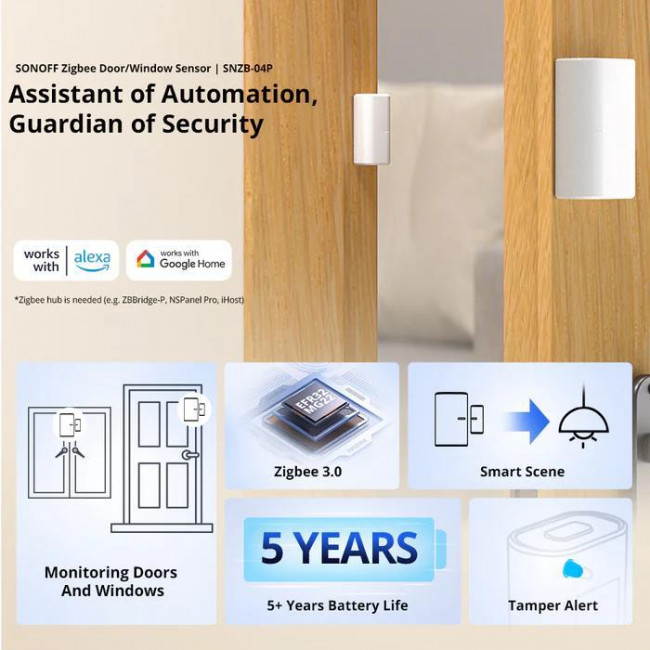 Αισθητήρας Πόρτας Η Παραθύρου ZigBee SNZB-04P SONOFF