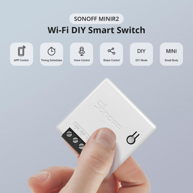 Διακόπτης Wi-Fi 1 Εξόδου A/R MINIR2 SONOFF