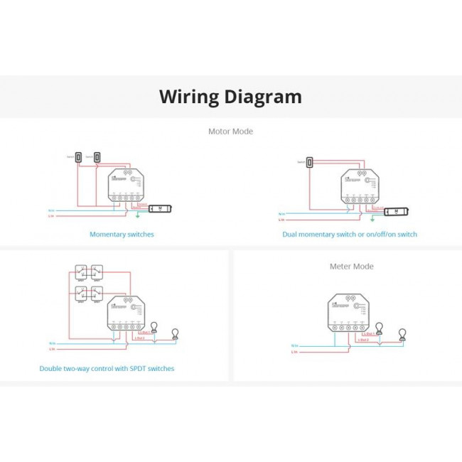 Διακόπτης Wi-Fi 2 Εξόδων DUALR3-LITE SONOFF