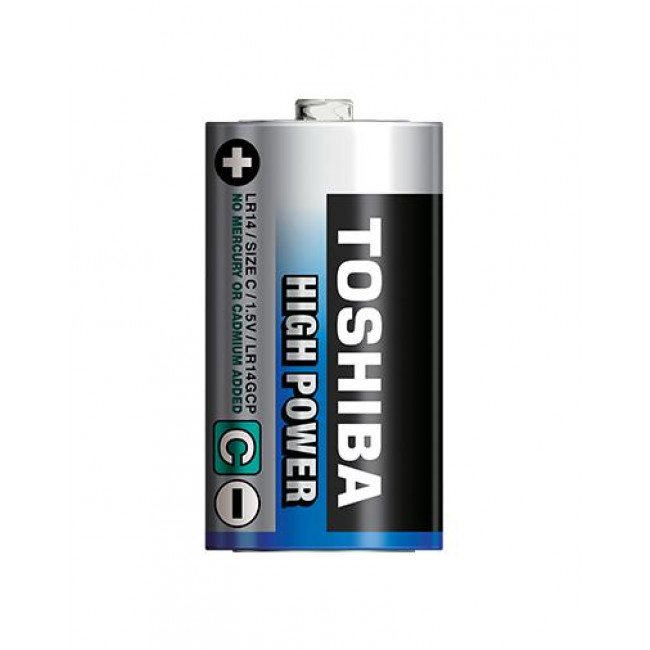 Μπαταρία Αλκαλική LR14 C (Blister 2τμχ) High Power TOSHIBA