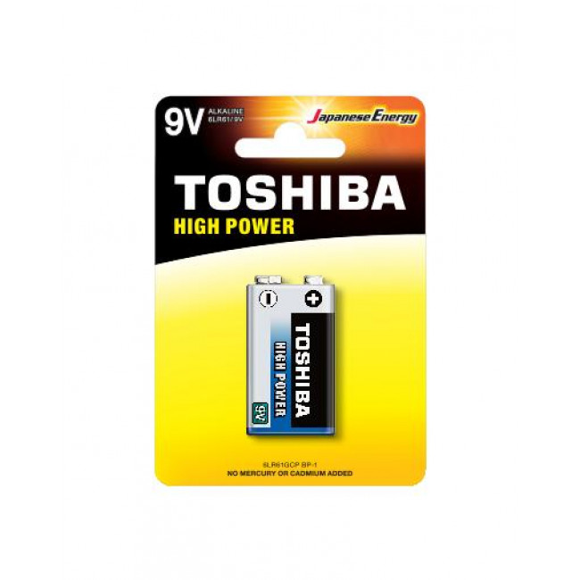 Μπαταρία Αλκαλική 6LR61 E High Power TOSHIBA