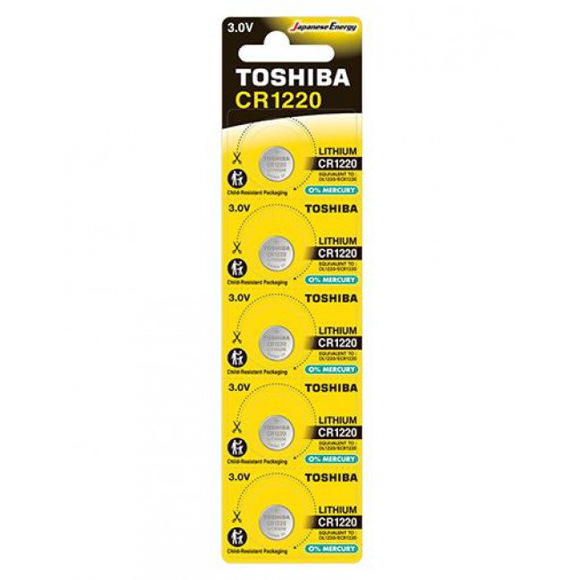 Μπαταρία Λιθίου Coin CR1220 TOSHIBA