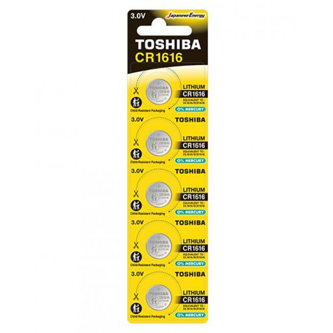 Μπαταρία Λιθίου Coin CR1616 TOSHIBA