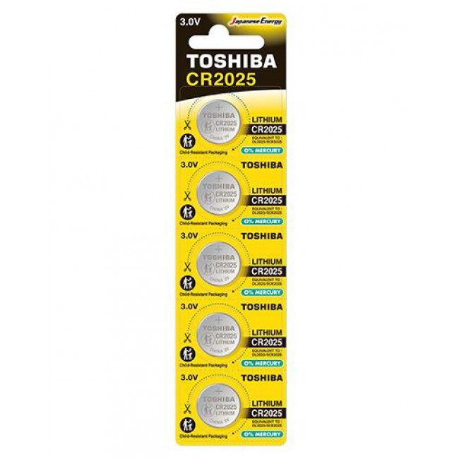 Μπαταρία Λιθίου Coin CR2025 TOSHIBA