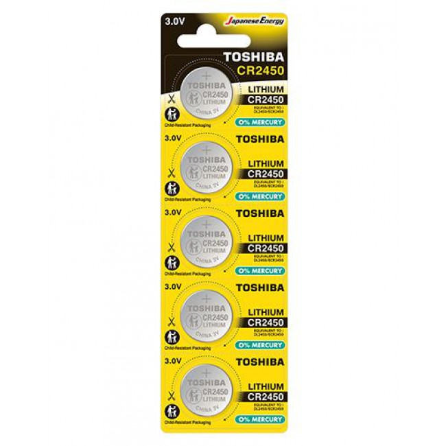 Μπαταρία Λιθίου Coin CR2450 TOSHIBA