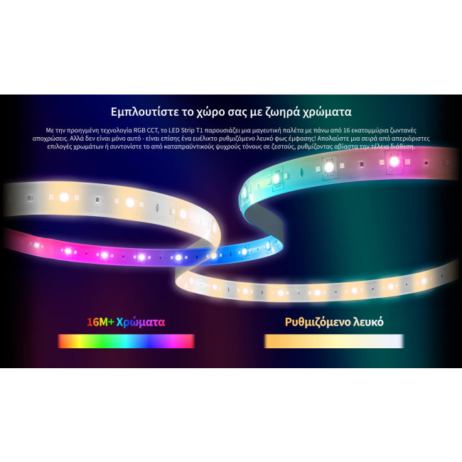 Προέκταση Ταινία LED 1m 5W RGB+Tunable White Zigbee T1 AQARA