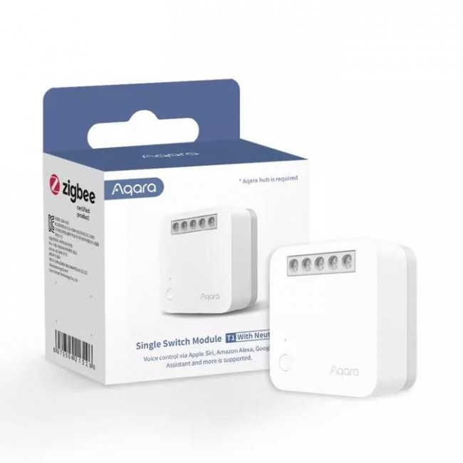 Διακόπτης Ενδιάμεσος Zigbee 1 Εξόδου T1 AQARA