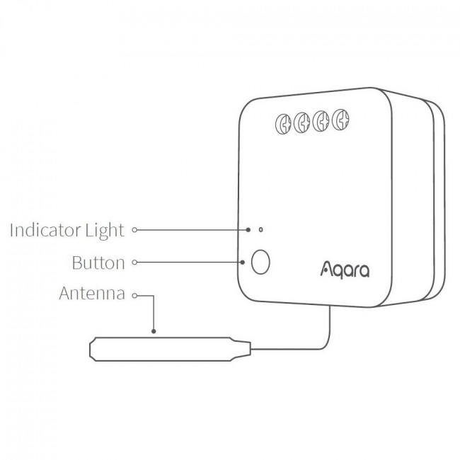 Διακόπτης Ενδιάμεσος Zigbee 1 Εξόδου T1 AQARA