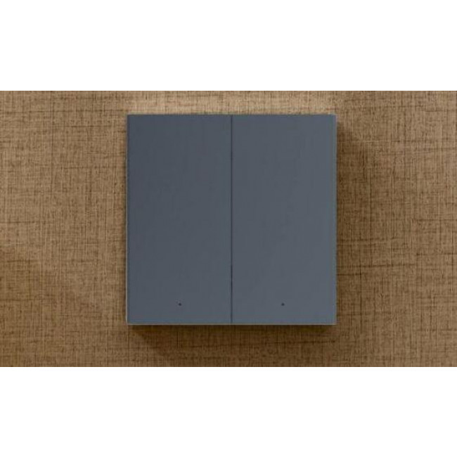 Διακόπτης Zigbee 2 Εξόδων Γκρι Χωρίς Ουδέτερο H1 AQARA