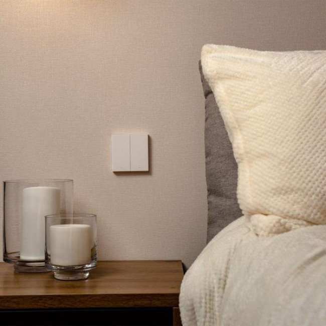 Διακόπτης Zigbee 2 Εξόδων Λευκό Χωρίς Ουδέτερο H1 AQARA
