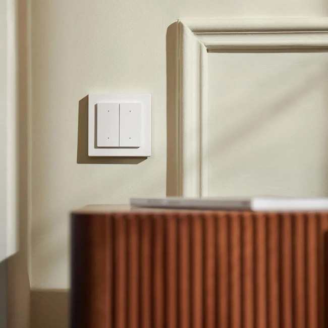 Διακόπτης Zigbee& Thread 1 Εξόδου, 2 Πλήκτρων Λευκό H2 AQARA