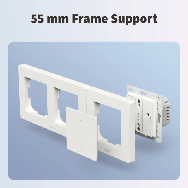 Διακόπτης Zigbee& Thread 1 Εξόδου, 2 Πλήκτρων Λευκό H2 AQARA