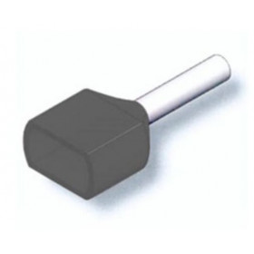 Ακροχιτώνιο Με Μόνωση Διπλό Γκρί 2Χ2.50mm²