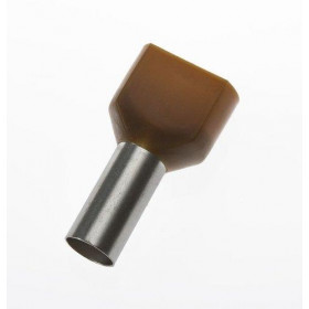 Ακροχιτώνιο Με Μόνωση Διπλό Καφέ 2x10mm²