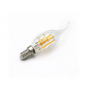 Λάμπα LED Κερί 4W E14 2800k 230V Filament Dimmable Με Μύτη Clear LUMEN