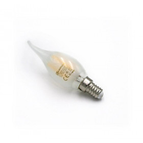Λάμπα LED Κερί 4W E14 2800k 230V Filament Με Μύτη Frosted LUMEN