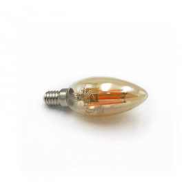 Λάμπα LED Κερί 6W E14 2200k 230V Filament Dimmable Amber LUMEN