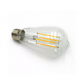 Λάμπα LED ST64 6W E27 2800k 230V Filament Dimmable Clear LUMEN