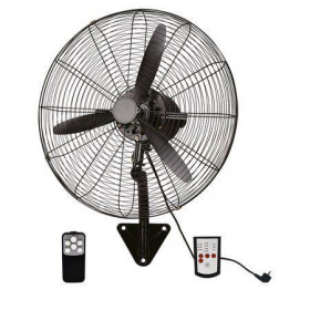 Ανεμιστήρας Τοίχου 95W D55 Μαύρο Με Τηλεχειριστήριο ADELEQ