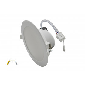 Πάνελ LED Χωνευτό 15W 3000k-6500k Στρογγυλό Λευκό 21-0182 ADELEQ