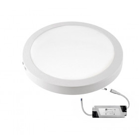 Πάνελ LED Επίτοιχο 24W 6300K Στρογγυλό Λευκό 21-0253100 ADELEQ