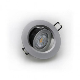 Σποτ Χωνευτό LED 5W 4000K Ασημί Κινητό 21-05161 ADELEQ