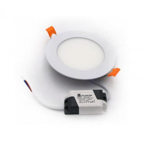 Πάνελ LED Χωνευτό 6W 4000K Στρογγυλό D120mm 120° Λευκό