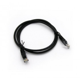 Patch Cord Χαλκού 1m Cat.5e UTP Μαύρο FREDER