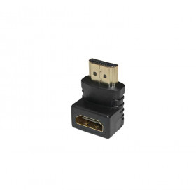 HDMI Adaptor TypeA Αρσενικό Σε Θηλυκό TypeA Γωνία 90° Μαύρο V1.4 9-901 ADELEQ