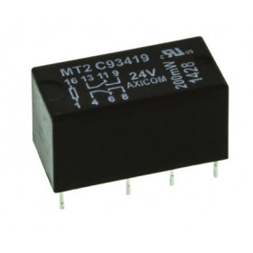 Ρελέ Μινιατούρας 2P 24V DC 1.25A C93419 SCHRACK