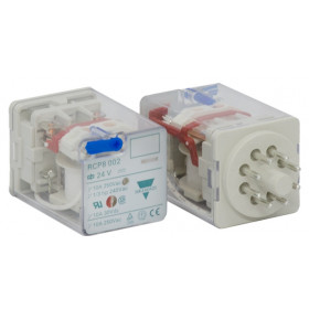 Ρελέ Τύπου Λυχνίας 8P 24V DC RCP8002024DC Με LED CARLO GAVAZZI